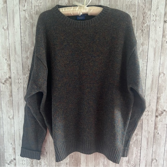 Pendleton Men's Green Wool Multicolor Crewneck Sweater Large - Picture 1 of 4